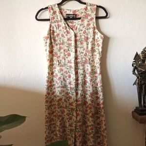 Vintage Ed Michaels Floral Maxi Dress size 6
